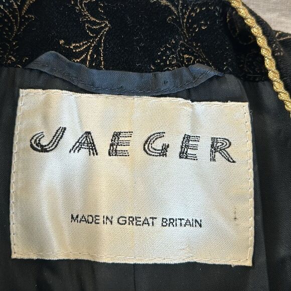 JARGER cropped jacket Gold trim and buttons with Black SZ 14 - Picture 6 of 15